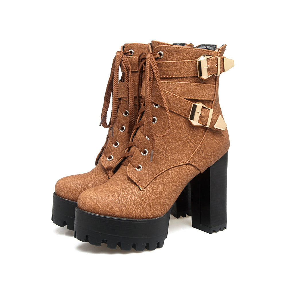 New high heel Martin boots - Outlets Forever