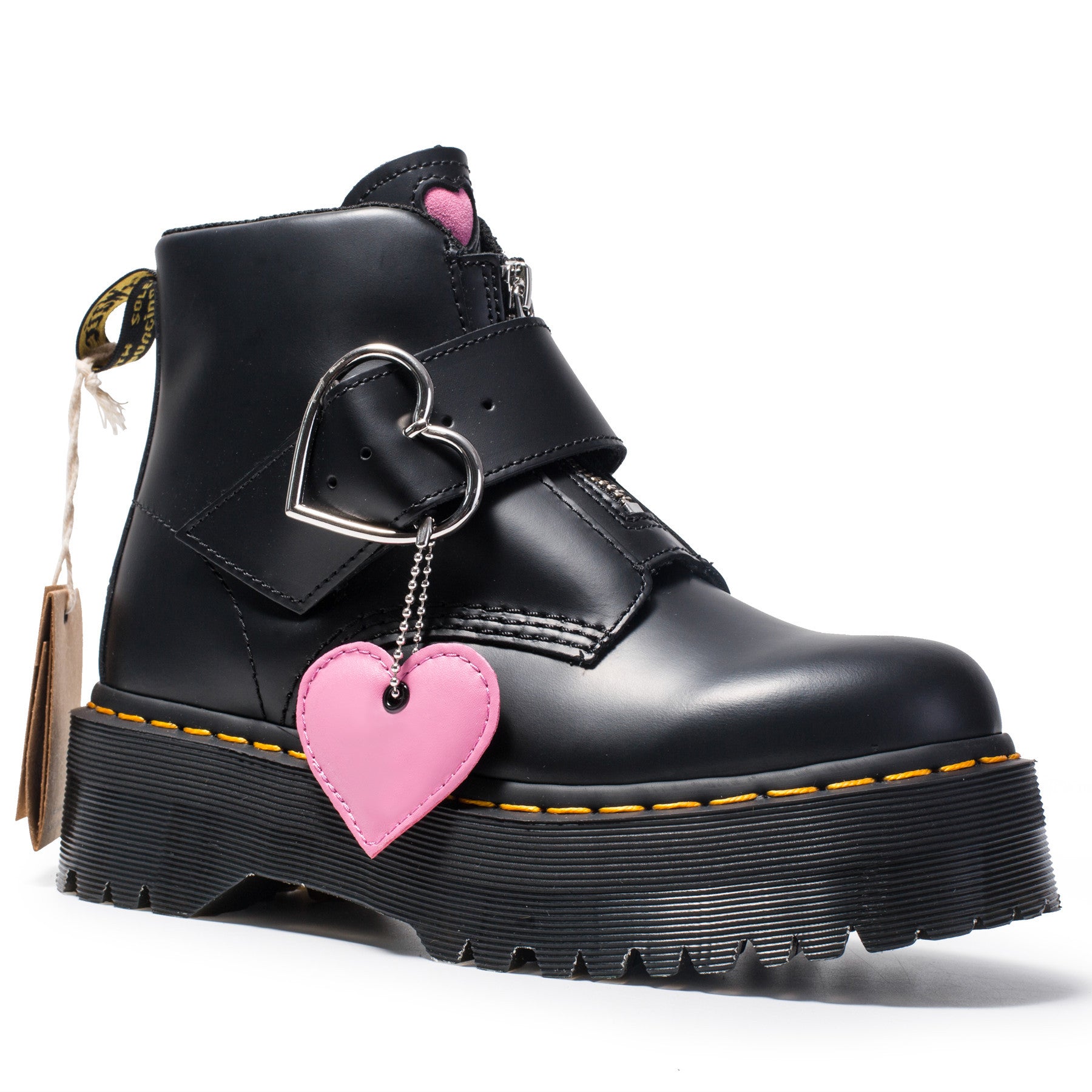 Peach heart fashion boots women zipper ankle boots - Outlets Forever