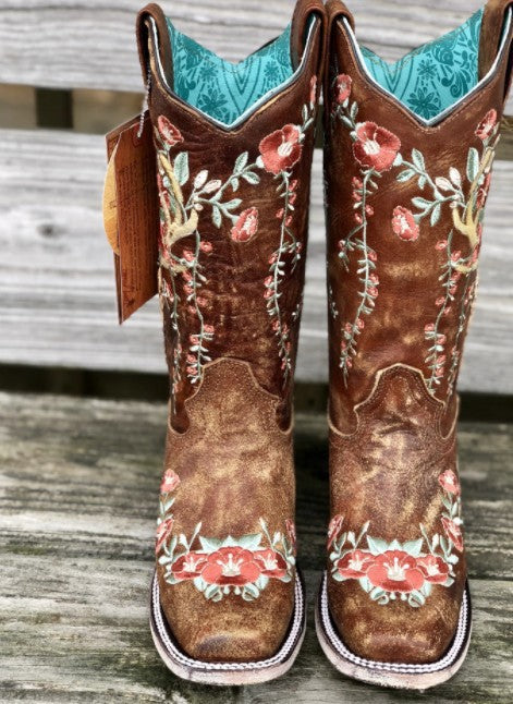 Women's embroidered rider boots - Outlets Forever