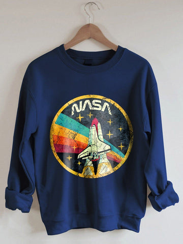 Women's USA Space Agency Nasa Graphic Sweatshirt