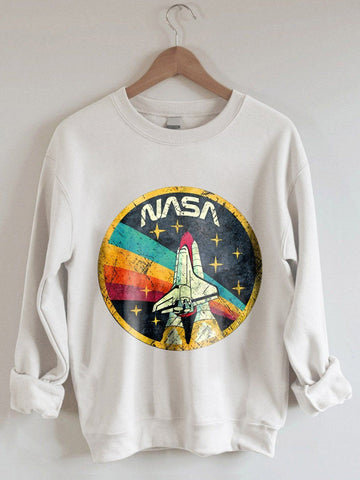Women's USA Space Agency Nasa Graphic Sweatshirt